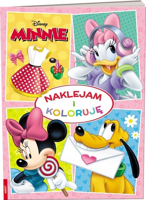 okładka Minnie Naklejam i koloruję książka
