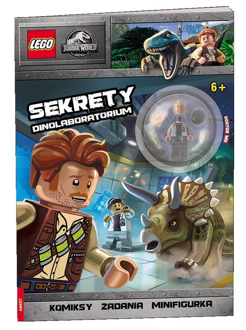 okładka Lego Jurassic World Sekrety dinolaboratorium książka