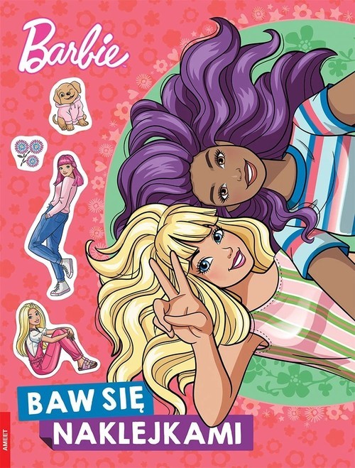okładka Barbie Baw się naklejkami książka