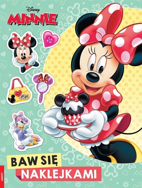 okładka Disney Minnie Baw się naklejkami książka