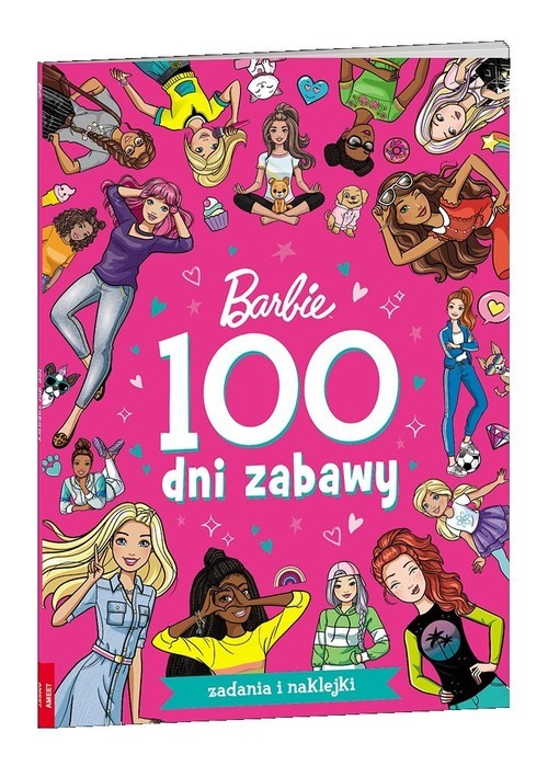 okładka Mattel Barbie 100 dni zabawy książka