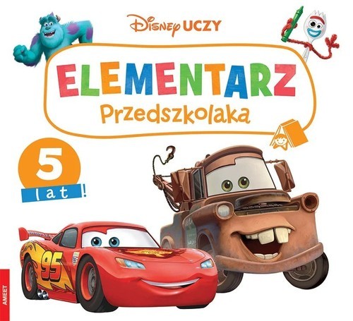 okładka Disney Uczy mix Elementarz przedszkolaka 5 lat książka