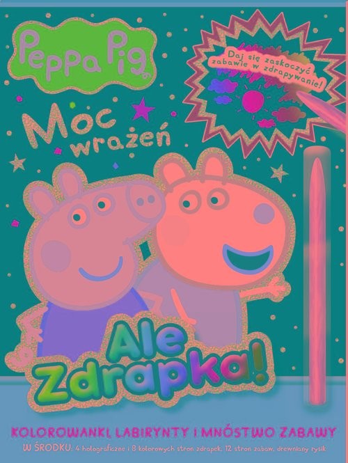 okładka Peppa Pig. Ale zdrapka! cz. 4 Moc wrażeń książka | null null