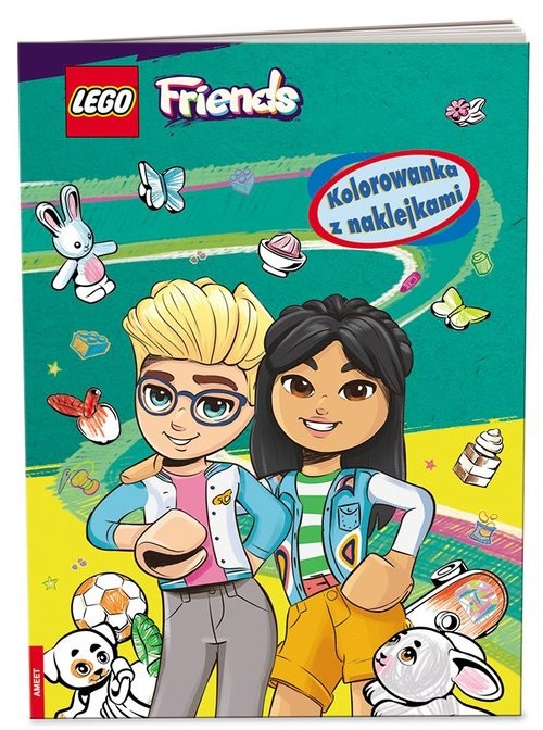 okładka LEGO Friends Kolorowanka z naklejkami książka