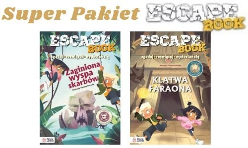 okładka Escape Books Pakiet Klątwa Faraona + Zaginiona wyspa skarbów. książka | Tecnoscienza