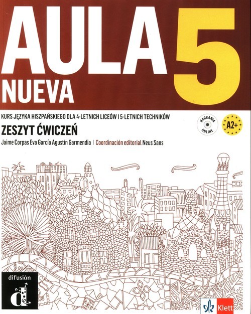 okładka Aula Nueva 5 Język hiszpański Ćwiczenia książka | Jaime Corpas, Eva Garcia, Agustin Garmendia