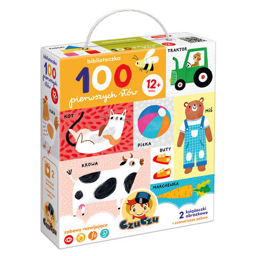 okładka CzuCzu Biblioteczka 100 pierwszych słów 1+ książka | Praca Zbiorowa