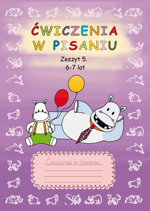 okładka Ćwiczenia w pisaniu. Zeszyt 5 6-7 lat ebook | pdf | Beata Guzowska