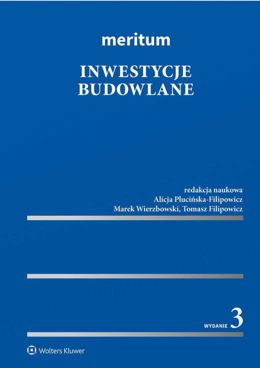 okładka Meritum Inwestycje budowlane (pdf) ebook | pdf | Praca zbiorowa, Redakcja naukowa: Tomasz Filipowicz, Alicja Plucińska-Filipowicz, Marek Wierzbowski