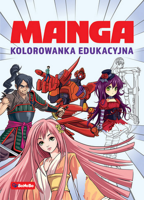 okładka Manga Kolorowanka edukacyjna książka