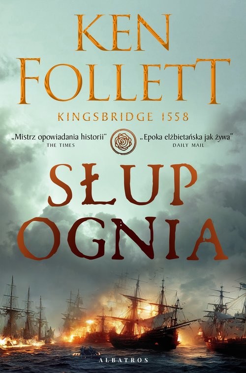 okładka Słup ognia książka | Ken Follett
