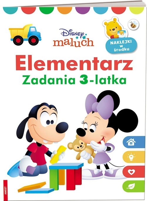 okładka Disney maluch Elementarz Zadania 3-latka książka