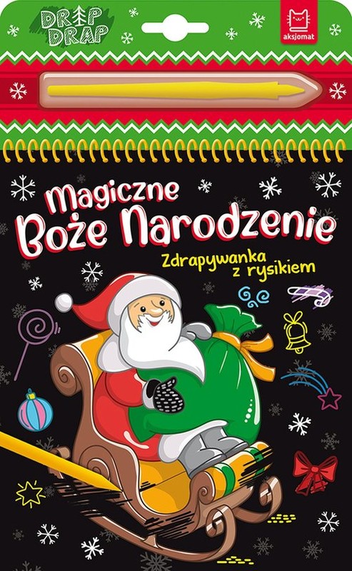 okładka Magiczne Boże Narodzenie. Zdrapywanka z rysikiem książka | Bogusław Michalec