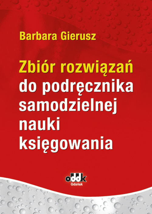 okładka Zbiór rozwiązań do podręcznika samodzielnej nauki księgowania książka | Barbara Gierusz