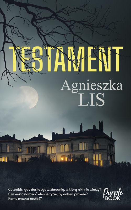 okładka Testament WIELKIE LITERY książka | Agnieszka Lis