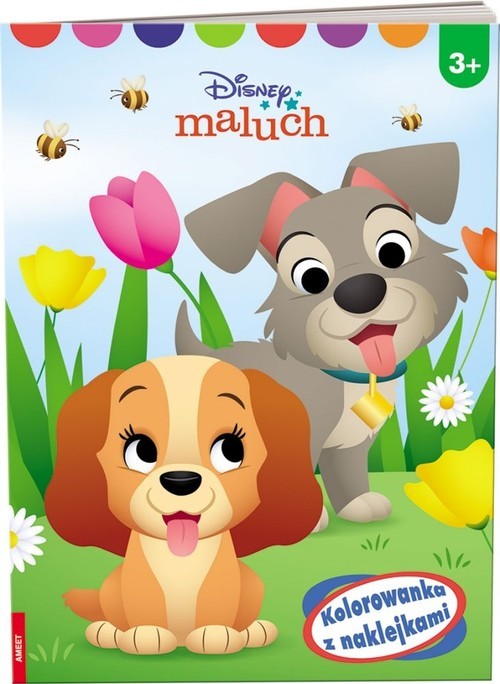 okładka Disney Maluch Kolorowanka z naklejkami książka