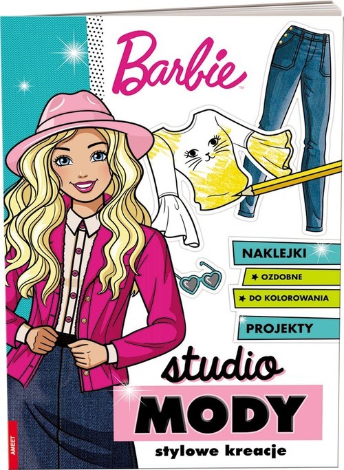 okładka Barbie Studio mody Stylowe kreacje książka
