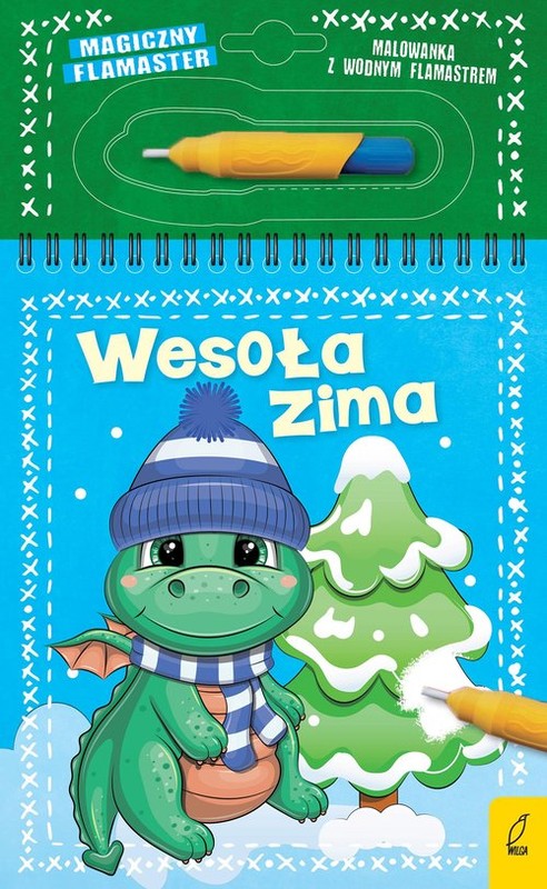 okładka Magiczny flamaster Wesoła zima książka