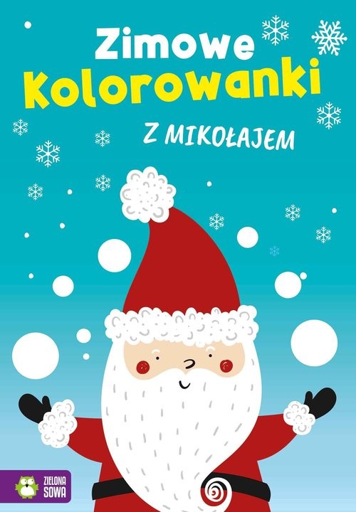 okładka Zimowe kolorowanki z Mikołajem książka