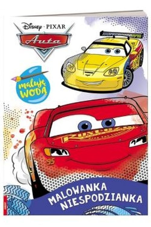 okładka Auta Maluję wodą Malowanka niespodzianka książka