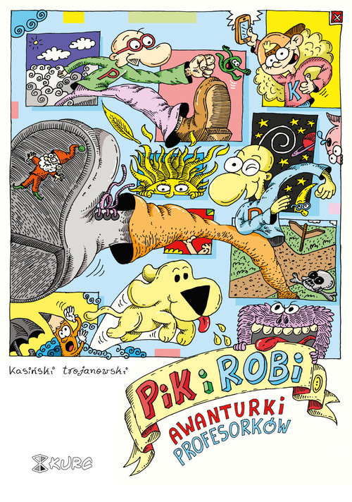 okładka Pik i Robi Awanturki profesorków książka | Kasiński Piotr, Robert Trojanowski