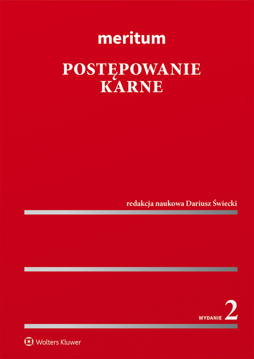 okładka Meritum Postępowanie karne (pdf) ebook | pdf | Praca zbiorowa, Redakcja naukowa: Dariusz Świecki