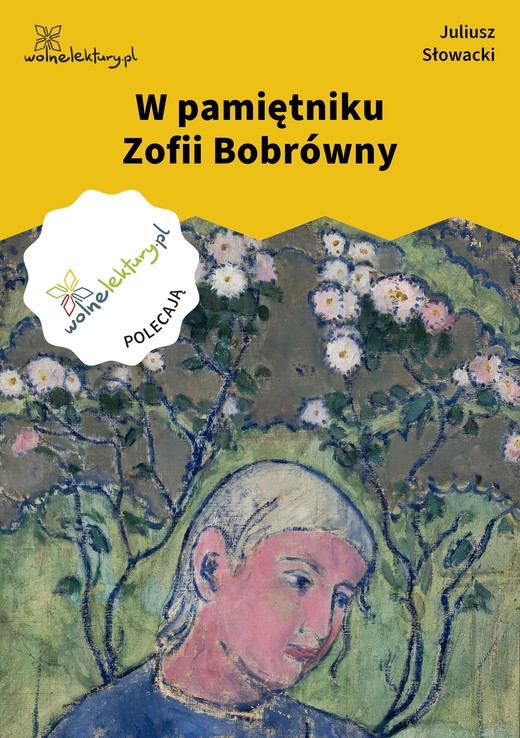 okładka W pamiętniku Zofii Bobrówny ebook | epub, mobi | Juliusz Słowacki
