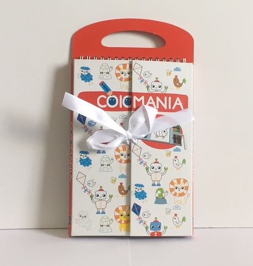 okładka Colomania Książeczka z kredkami czerwona książka