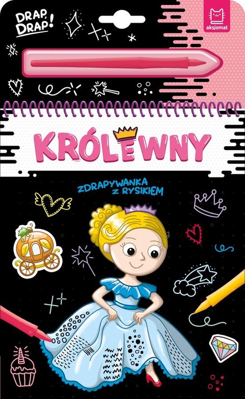 okładka Królewny. Zdrapywanka z rysikiem książka | Agata Kaczyńska