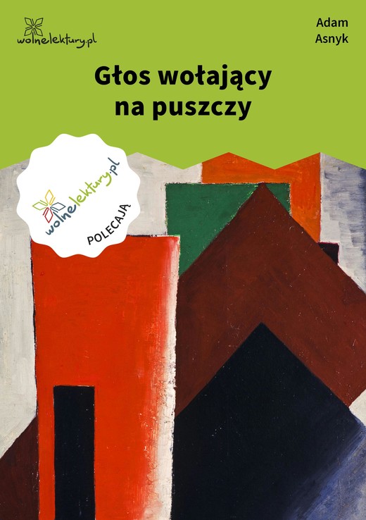 okładka Głos wołający na puszczy ebook | epub, mobi | Adam Asnyk