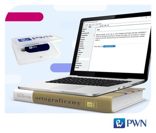 okładka Wielki słownik ortograficzny PWN z zasadami pisowni i interpunkcji. Pendrive książka | Edward Polański