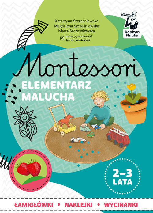 okładka Montessori Elementarz malucha 2-3 lata książka | Szcześniewska Katarzyna, Szcześniewska Magdalena, Szcześniewska Marta