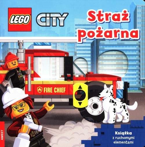 okładka Lego City Straż Pożarna Książka z ruchomymi elementami książka