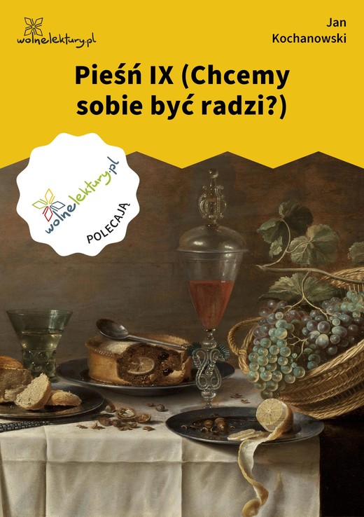 okładka Pieśń IX (Chcemy sobie być radzi?) ebook | epub, mobi | Jan Kochanowski