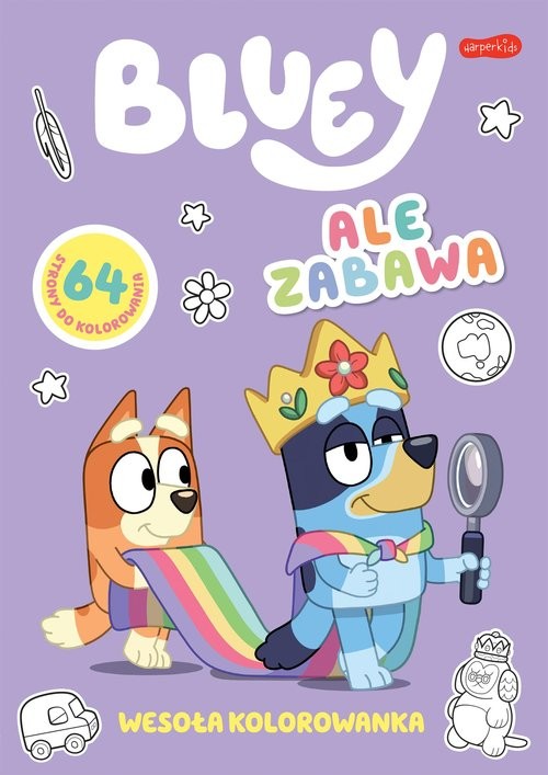 okładka Ale zabawa. Bluey. Wesoła kolorowanka
 książka | Opracowanie zbiorowe