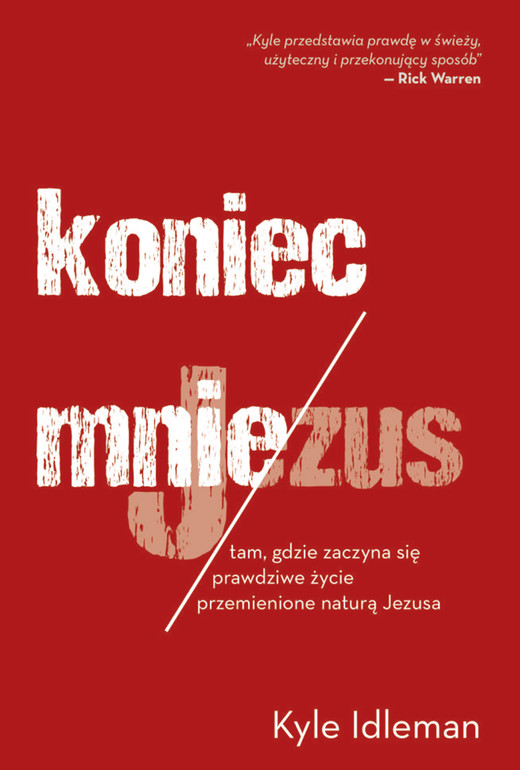okładka Koniec mnie ebook | epub, mobi | Idleman Kyle