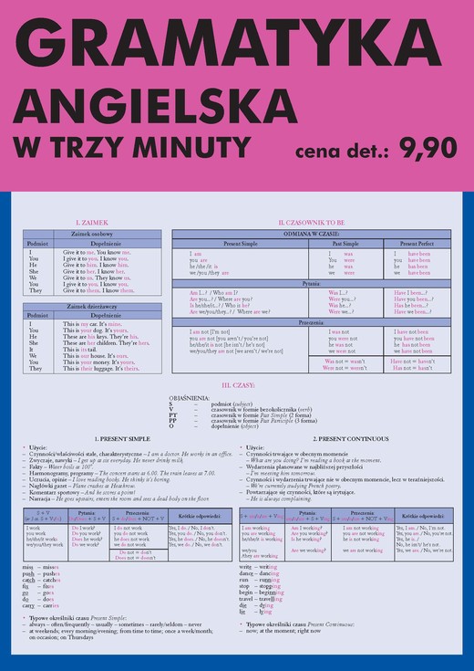 okładka Gramatyka angielska w trzy minuty ebook | pdf | Agnieszka Klucznik