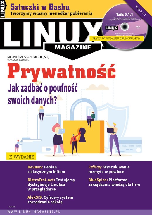 okładka Linux Magazine (sierpień 2022) Linux Magazine (sierpień 2022) ebook | epub, mobi, pdf | Praca zbiorowa