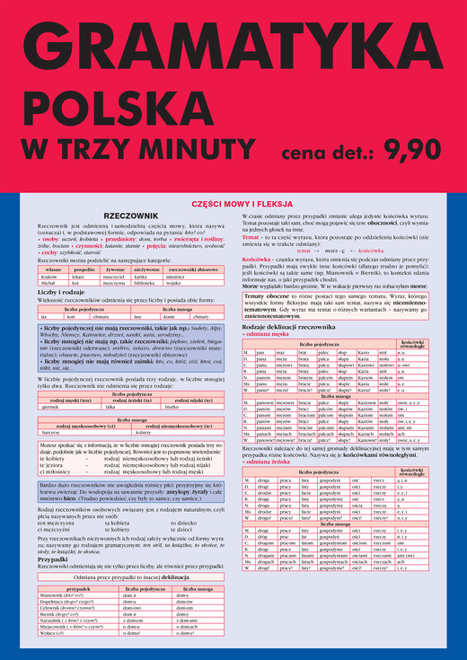 okładka Gramatyka polska w trzy minuty ebook | pdf | Krystyna Stachera