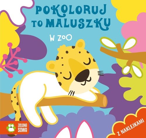 okładka Pokoloruj to maluszku W zoo książka