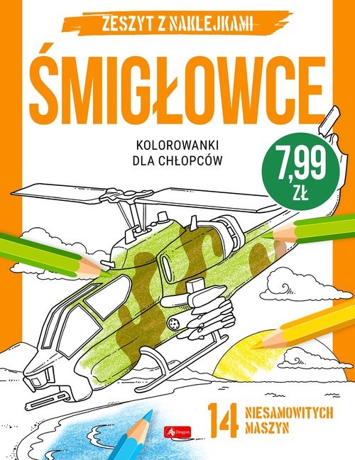 okładka Kolorowanki dla chłopców Śmigłowce książka