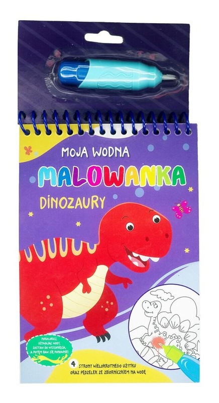 okładka Moja wodna malowanka Dinozaury książka