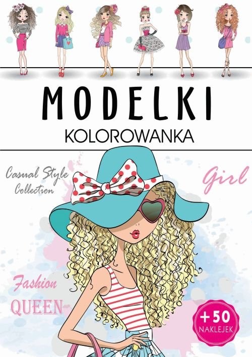 okładka Modelki kolorowanka książka