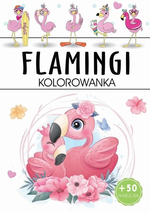 okładka Flamingi kolorowanka książka