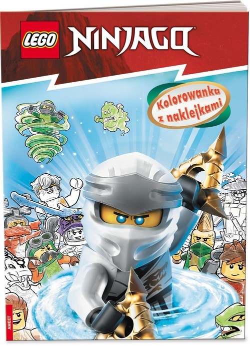 okładka Lego Ninjago Kolorowanka z naklejkami książka