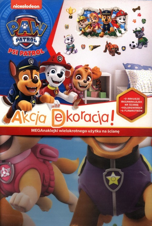 okładka Psi Patrol Akcja Dekoracja! książka