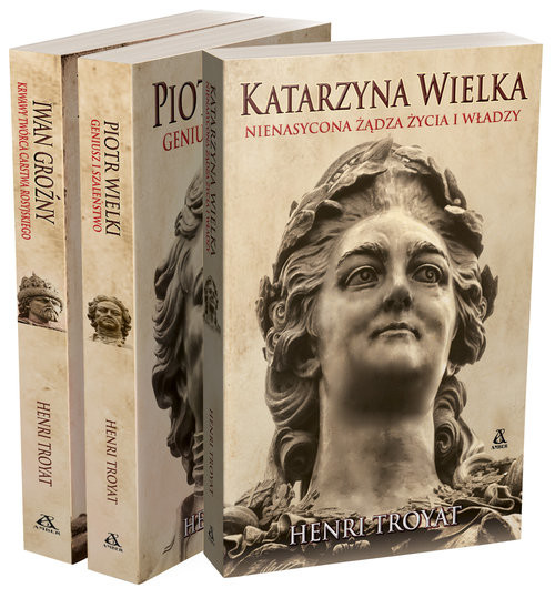 okładka Katarzyna Wielka / Piotr Wielki / Iwan Groźny Pakiet książka | Troyat Henri