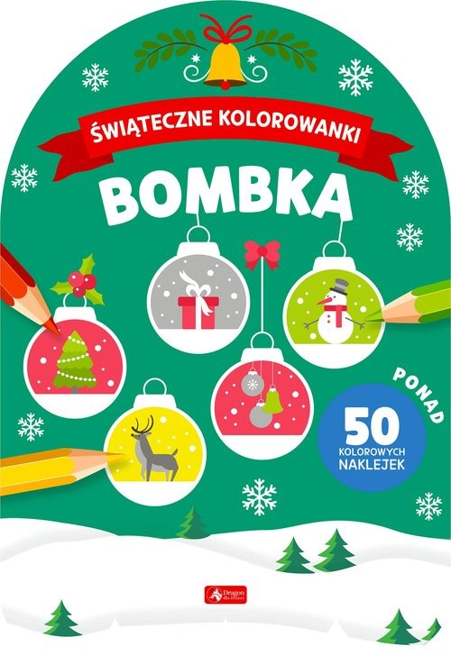 okładka Bombka Świąteczne kolorowanki książka