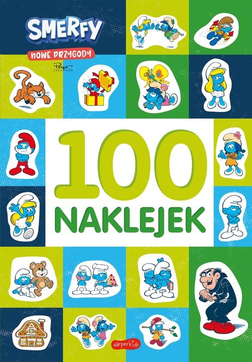 okładka Smerfy 100 naklejek Nowe przygody książka