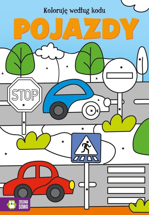 okładka Koloruję według kodu Pojazdy książka